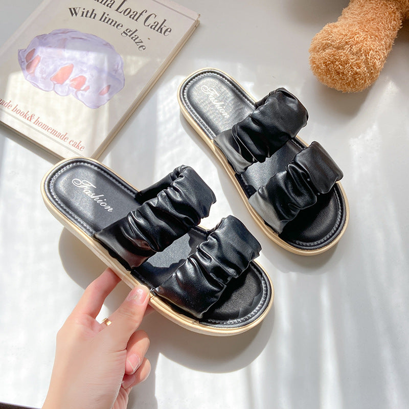 【dropshipping】women's summer fashion flat sandals & slippers - outdoor wear, indoor use, super soft, versatile, non-slip beach shoes