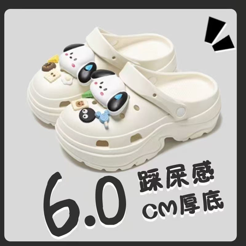 Eva height increasing clogs women's summer thick sole best selling slippers south american export petites outwear beach sandals