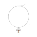 Sweet cool cross necklace wholesale fashionniche styleclassyfashion lava asymmetrical metal cold style necklace