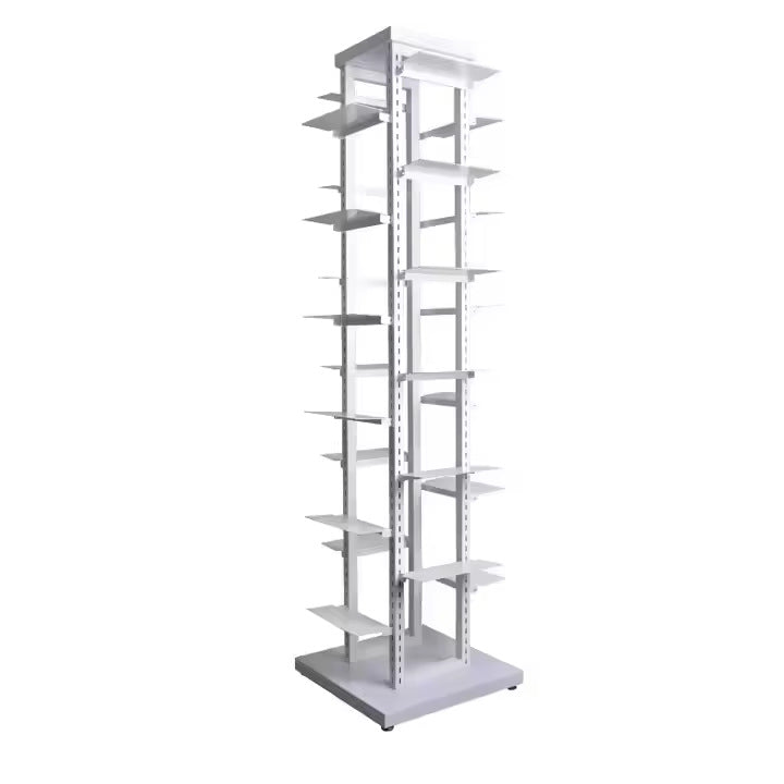 Source factory metal floor bracket can accommodate 24 pairs of shoelaces, four-sided shoe racks, metal display racks for storage