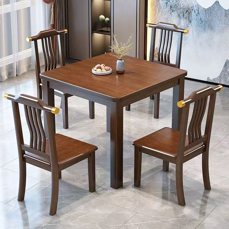 Square dining table for home80 all solid wood small square table modern chinoiserie playing cards small apartment dining table rental room table