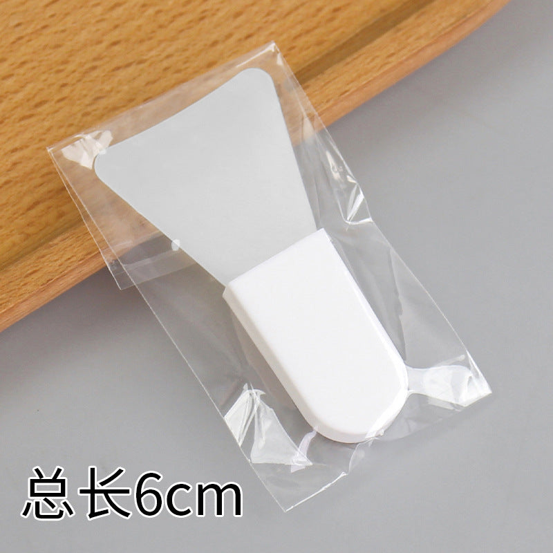 Beauty silicone brush facial mask brush makeup brush soft bristle head brush mud mask beauty tool fan-shaped fruit acid brush