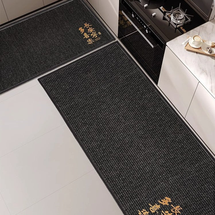 For homekitchen floor mat non-slip oil-proof wipeable no-wash for home stain-resistant waterproof door mat absorbent floor mat