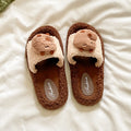 Cute capybara slippers - new autumn/winter collection: stylish, warm, and cozy fuzzy cotton slippers for indoor and outdoor wear