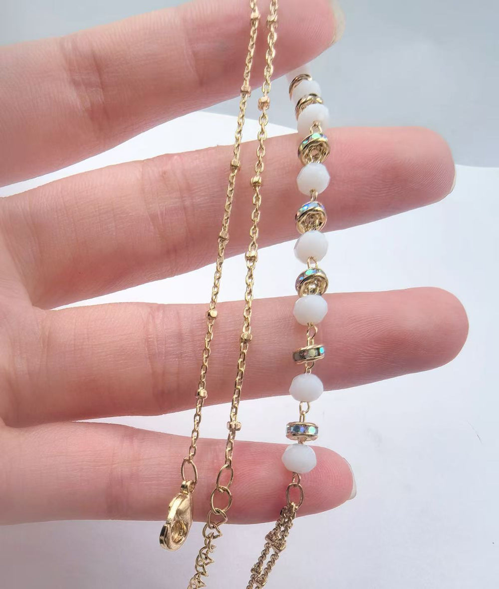 Starfish shell dolphin long chain finger chain chain extension chain diy bracelet accessories material featured tail chain bracelet