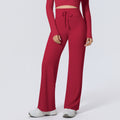 New arrival nude quick-drying yoga pants high waist hip lifting outdoor running sports loose pants draped straight-leg fitness pants