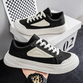 Men's breathable canvas shoes 2025 winter new low-top athletic casual shoes men's soft sole versatile thick sole sneakers