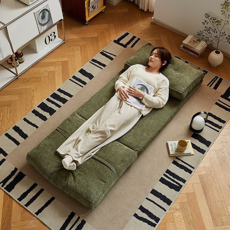 Lazy sofa can lie down and sleep in the living room balcony foldable tatami sofa bed for long sitting without fatigue single small sofa