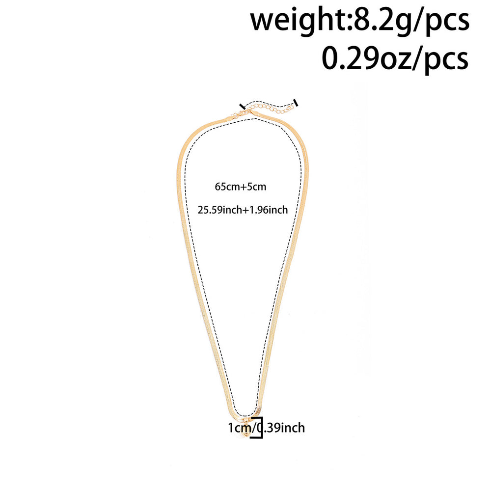 Fashion cross-border e-commerce fully managed new jewelry fashion alloy heart waist chain personalized heart pendant snake bone chain