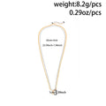 Fashion cross-border e-commerce fully managed new jewelry fashion alloy heart waist chain personalized heart pendant snake bone chain