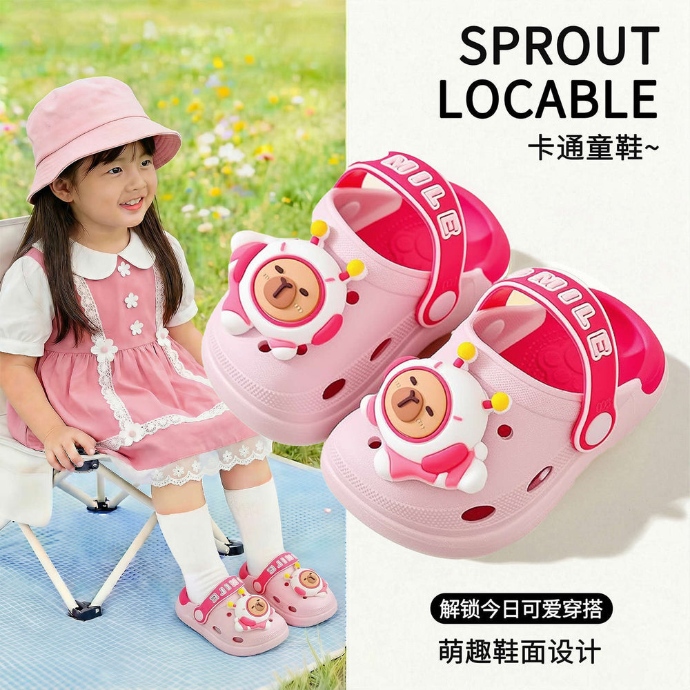 Kids' clogs: summer indoor anti-slip cartoon sandals for girls and boys (toddler to big kid sizes) - perfect for indoor use, outdoor wear, and beach days