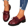 plus size loafers for women summernew arrivalbows mary jane slip-on casualflats small leather shoes