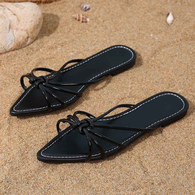 Wholesale plus-size flip-flops: new  summer collection for cross-border e-commerce, featuring comfortable and lightweight flat sandals for the us, european, and southeast asian markets