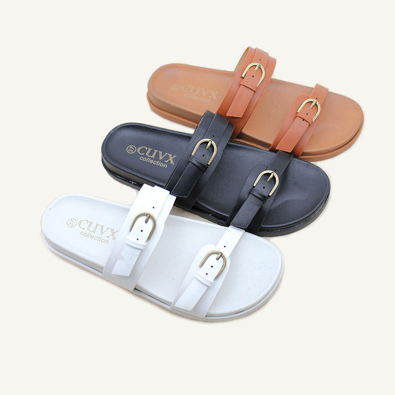 Factory wholesale new direct sales African women's shoes casual flat sandals thick sole word with cool slippers Slippers