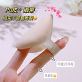 Soft marshmallow puff leather surface breathable dry and wet dual-use powder-free makeup sponge beauty egg powder bottom liquid special