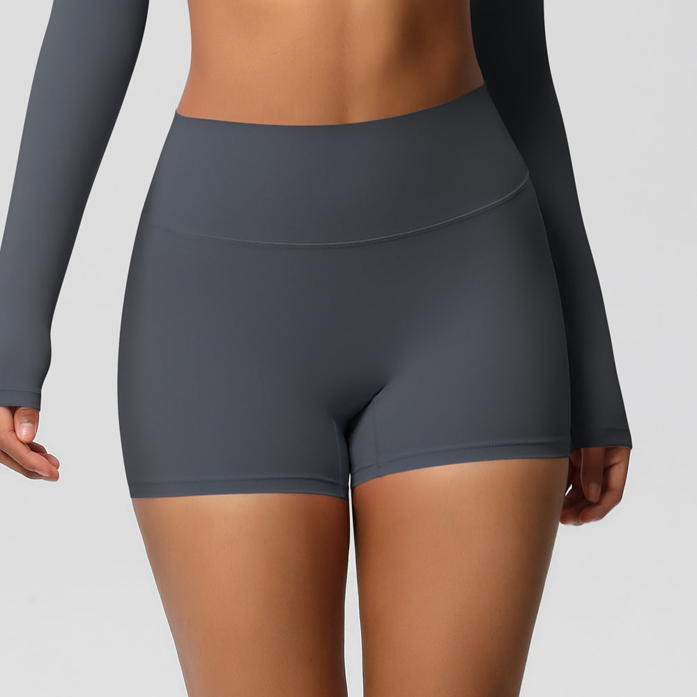 Ready-to-ship cross-border double-sided brushed, form-fitting, breathable solid color training yoga set, eight-piece athletic running fitness outfit for women