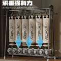New arrival big mac extra thick floor-standing bedroom clothes hanger for home indoor clothes drying storage coat rack combination