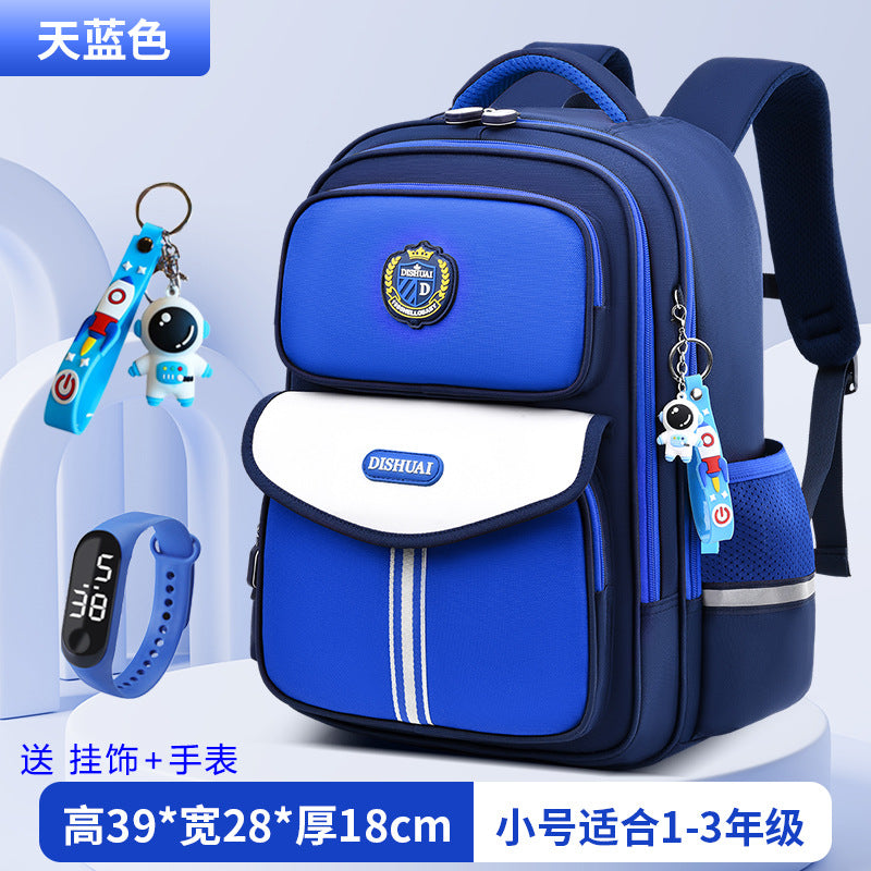 2026 new school backpack for elementary school students, grades 1-6, boys and girls, ultra-lightweight, load-reducing, and spine-protecting