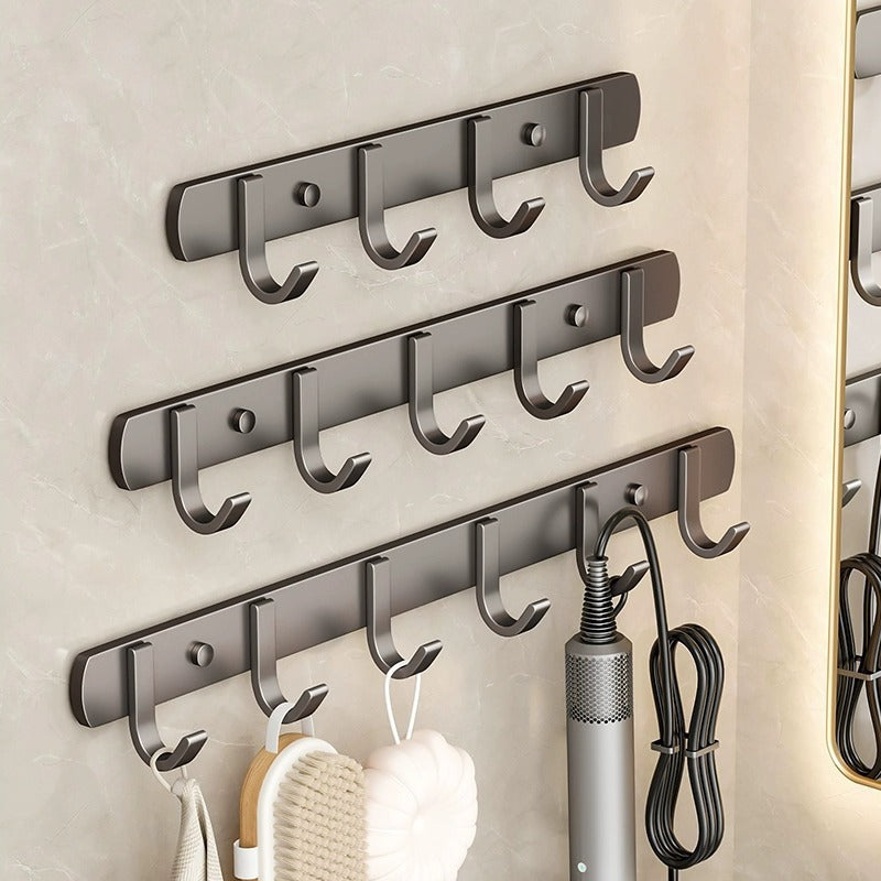 Heavy-duty adhesive hooks - no drilling required! perfect for bathrooms, tissue, towels, clothes, and hats. stick-on hooks for behind doors, wall-mounted, and over-the-door use