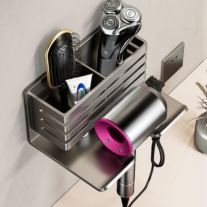 Hole-free hair dryer rack, bathroom hair dryer pendant, toilet hair dryer bracket, bathroom comb storage rack