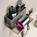 Hole-free hair dryer rack, bathroom hair dryer pendant, toilet hair dryer bracket, bathroom comb storage rack