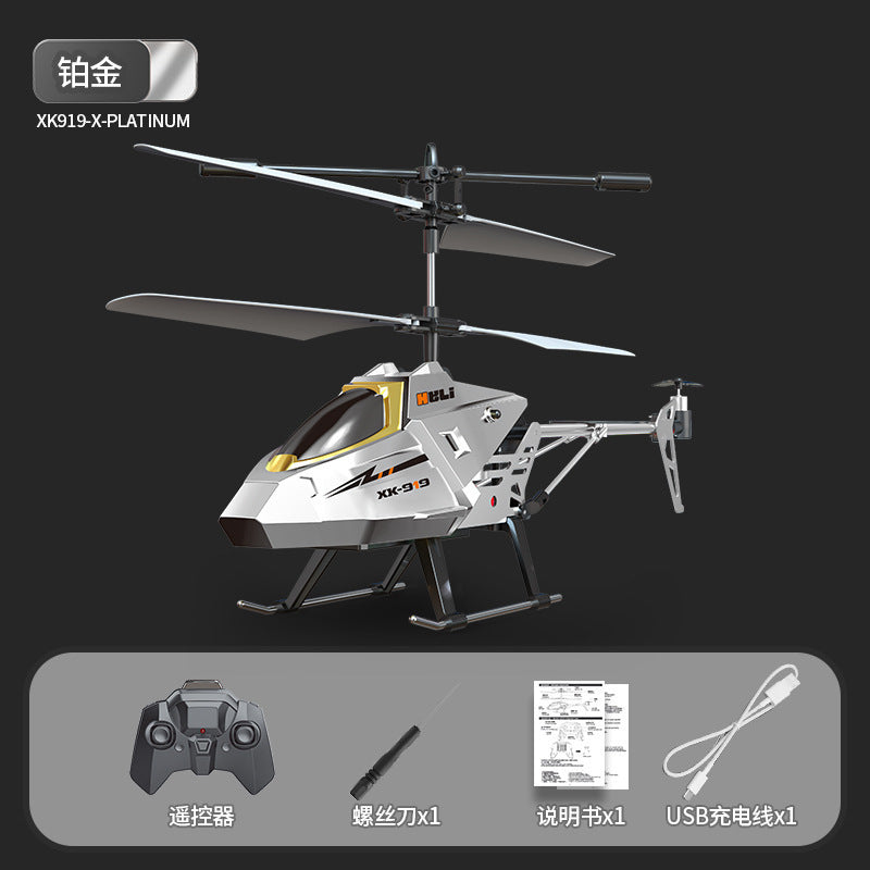 remote control aircraft model, rechargeable, drop-resistant, 3.5-channel, new sensor helicopter, children's flying toy for boys