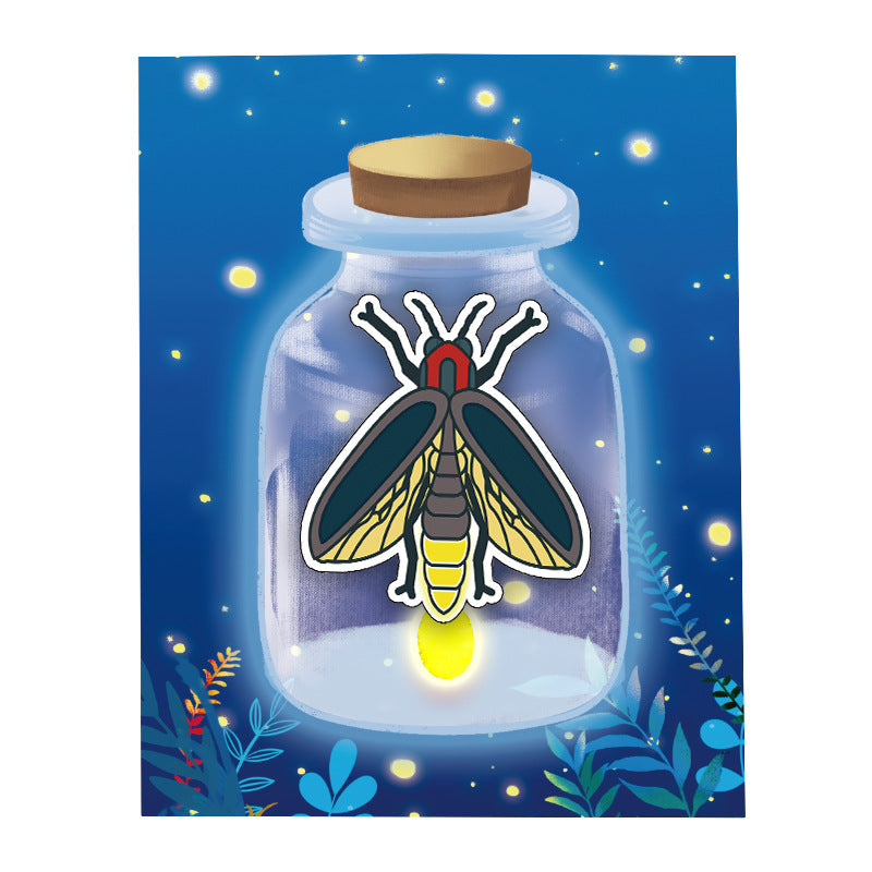 Science experiment DIY luminous firefly creative paper circuit technology small production children's handmade physical material package