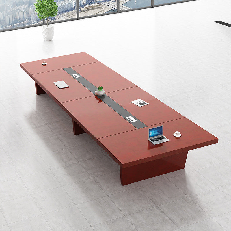 Saint li conference table with wood veneer paint conference table office negotiation training table