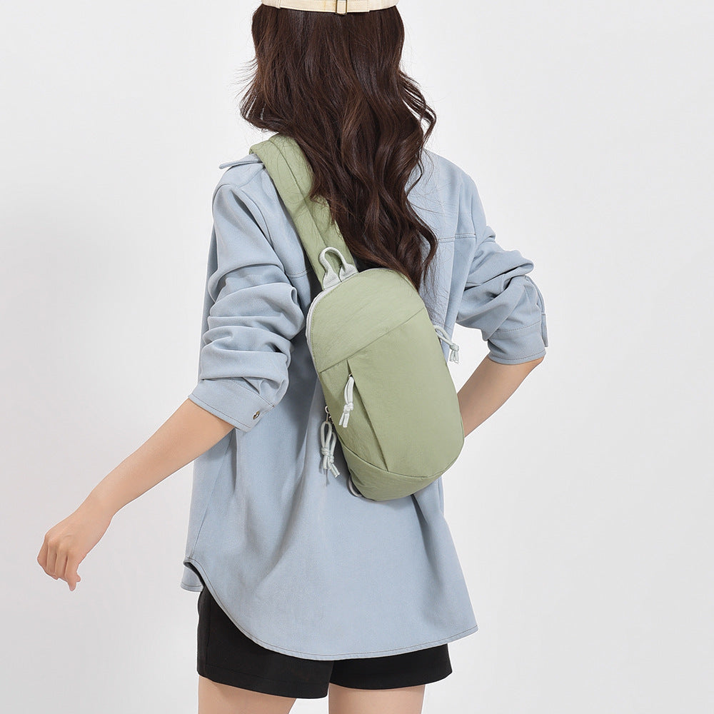 Processing customization Lightweight and simple mountaineering anti-degaussing shoulder bag Trend large capacity men's fashion versatile messenger bag women