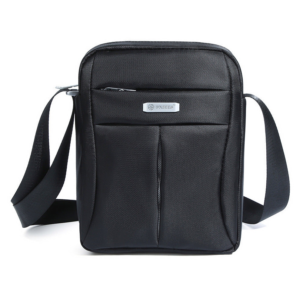 Boiseen No Supply Cross-border Spot Men's Shoulder Bag Multifunctional Crossbody Bag Simple Youth Vertical Men's Bag