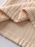autumn new arrival: round neck ruffle trim princess sleeve top + plaid skirt two-piece set