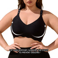 fat mm seamless plus sizeintimates women's anti-sagging plaid push-up big breasts to make small breasts look smaller plus size bra
