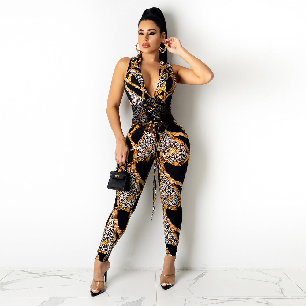 European and american fashion chain women's casual pants - hot selling on , dunhuang, , and  - tie-waist jumpsuit
