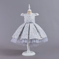 Export hot kids dress embroidered shiny princess dress female flower girl model catwalk dress girl dress