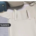 genuine leather women's bag bucket bag easiest for match 22cm large vegetable basket first layer cowhide women's 2025new arrivalsatchel bag