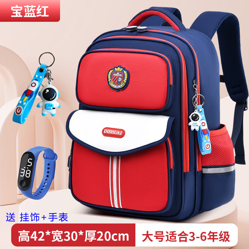 2026 new school backpack for elementary school students, grades 1-6, boys and girls, ultra-lightweight, load-reducing, and spine-protecting