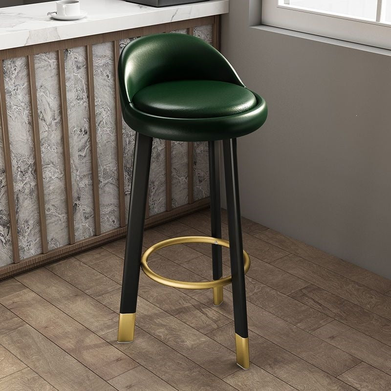 Bar stool, light luxury modern minimalist design, backrest included, bar-specific chair, high stool for home use, bar chair, solid wood