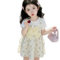 Girls' summer fashionable dress, new baby bow princess dress, wholesale from export factory