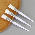 Beauty mask brush, mask application tool, mask mixing brush, soft bristle spa brush, white handle makeup brush, 16cm standard aluminum ferrule