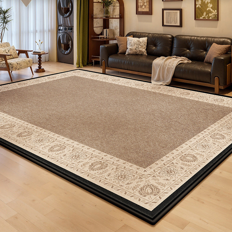 Removable and washable carpet french medieval retro persian no-wash and wipeable double-layer detachable machine washable sofa bedroom floor mat