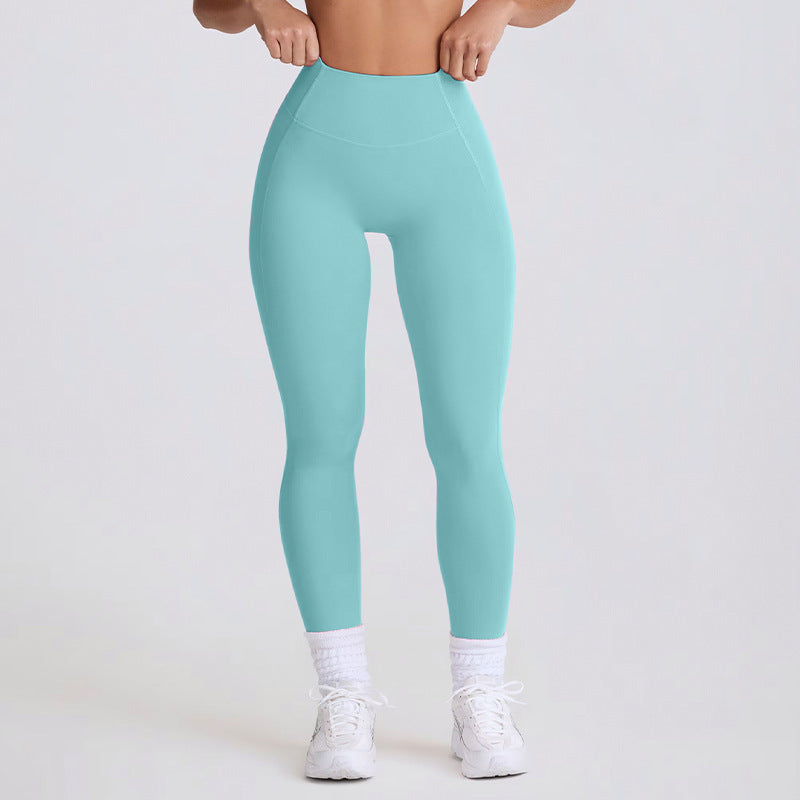 peach butt tummy-tight yoga pants for women outwear running sports quick-drying fitness pants three-quarter shorts