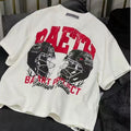 Boys' short-sleeve t-shirt - summer  new arrival - trendy, cool style for older boys - white, 100% cotton tee for kids - streetwear brand t-shirt