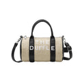 crossbody bag for women, large capacity, 2025 summer letter print, straw woven backpack, trendy shoulder tote bag