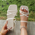 European and american cross-border  women's flat sandals: stylish, elegant, and casual. wholesale plus size available
