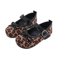 Vancahao cross-border bow flats small flats for women  spring new arrival leopard print easiest for match flats mary jane shoes