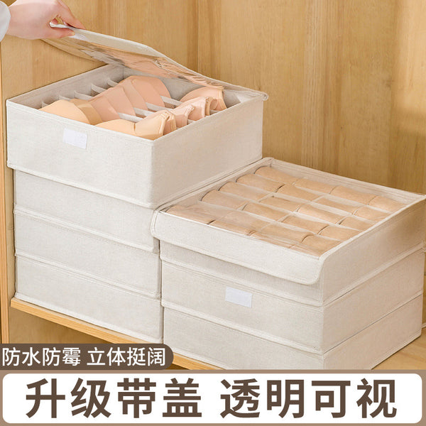 Socks storage box, underwear, underwear, bra, household box, dormitory drawer type fabric division, wardrobe finishing artifact