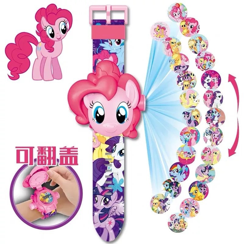 Kids' cartoon electronic watch - ages 3-8 - projector & luminous display - perfect for preschoolers, elementary school students, boys & girls
