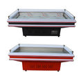 Commercial cold storage seafood ice table, supermarket fresh ice table freezer, fresh ice cabinet, seafood refrigerated display cabinet