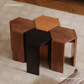 Solid wood stool for home stackable order stool thickened combination stool stacking stool side table round stool spare dining table high stool