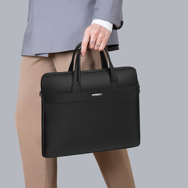 Yiyunchen men's briefcase custom logo handbag women's briefcase file bag office meeting bag printing